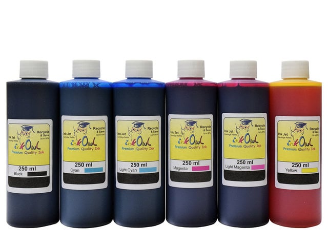 6x250ml FADE RESISTANT Dye Ink for EPSON